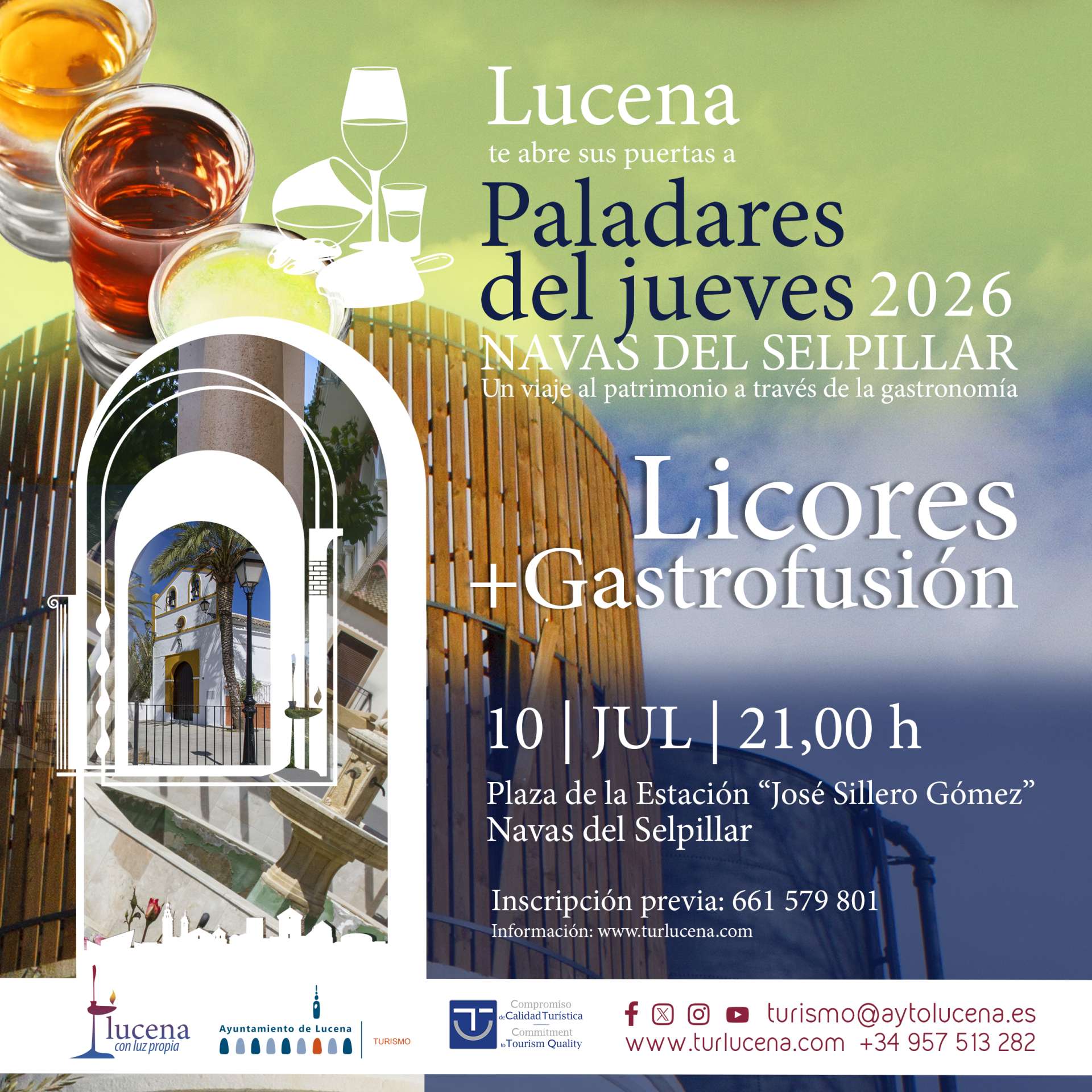 PALADARES DEL JUEVES - LAS NAVAS DEL SELPILLAR - LICORES Y GASTROFUSION - Lucena