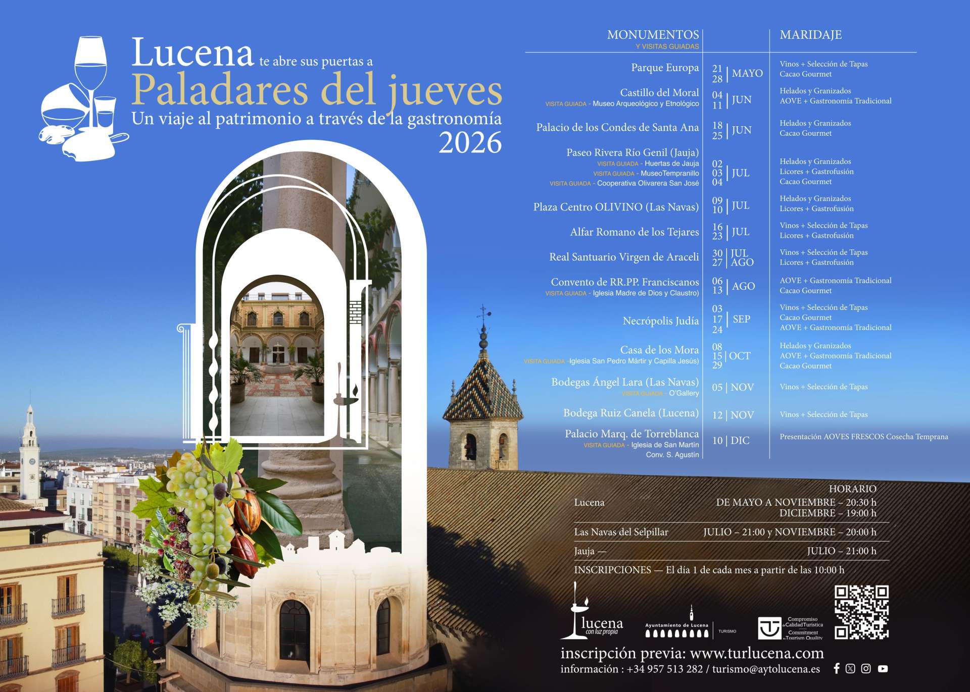 PALADARES DEL JUEVES - PALACIO DE LOS CONDES DE SANTA ANA - CACAO GOURMET - Lucena
