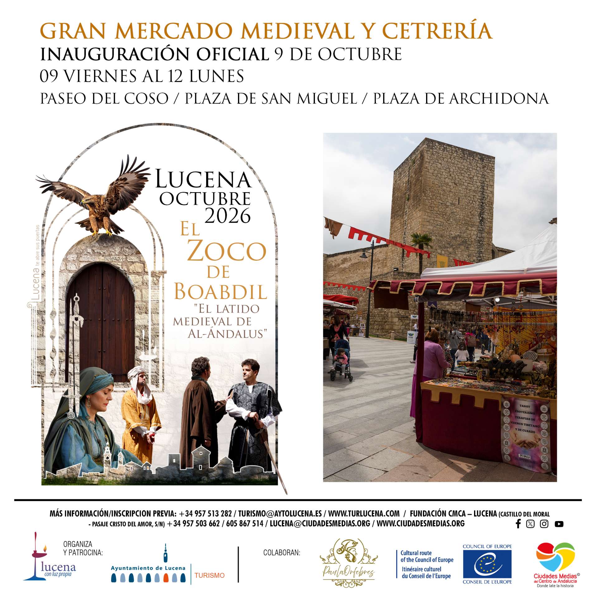 GRAN MERCADO MEDIAVAL - EL ZOCO DE BOABDIL : EL LATIDO MEDIEVAL DE AL-ÁNDALUS”- - Lucena