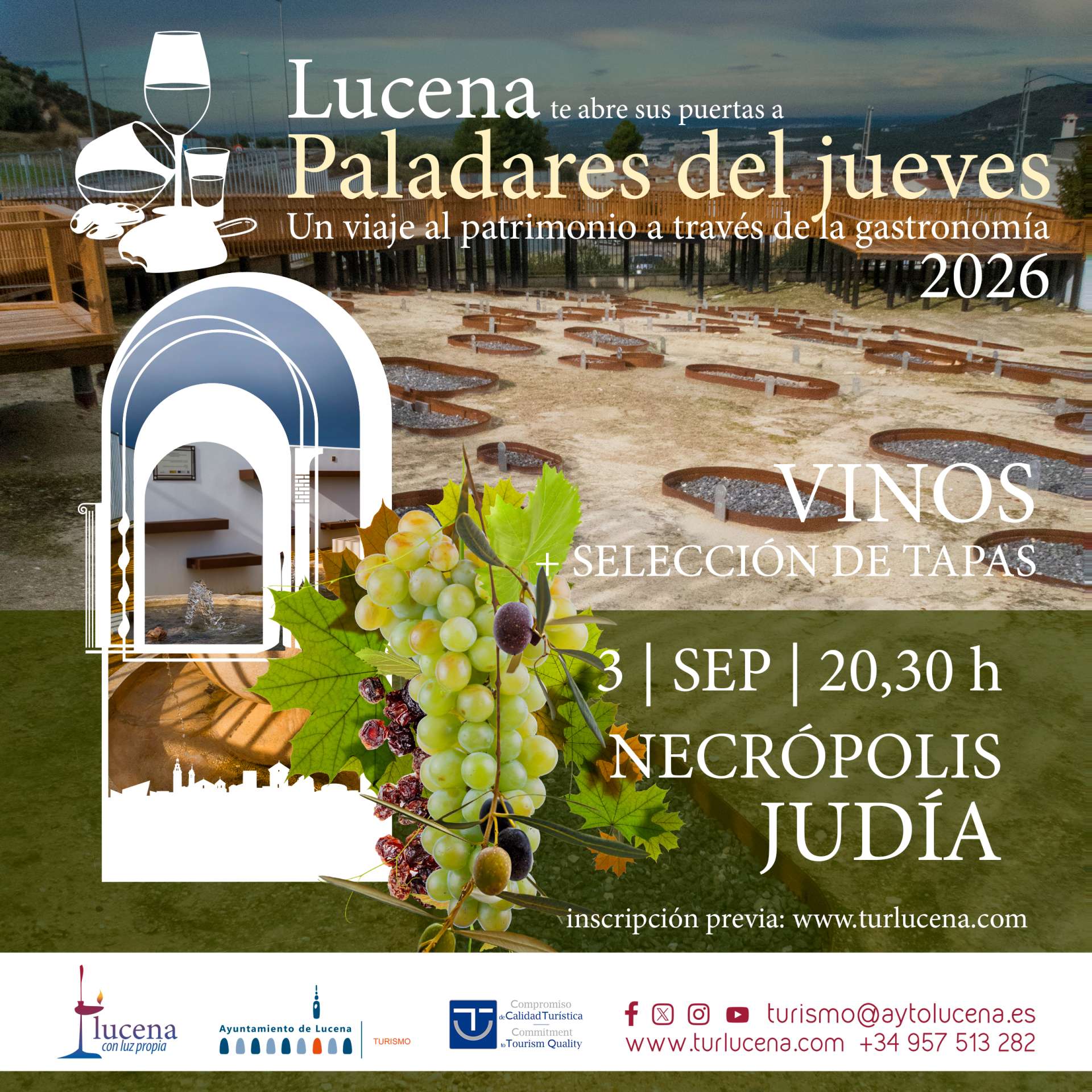 PALADARES DEL JUEVES - NECRÓPOLIS + VINOS y GASTRONOMÍA TRADICIONAL - Lucena