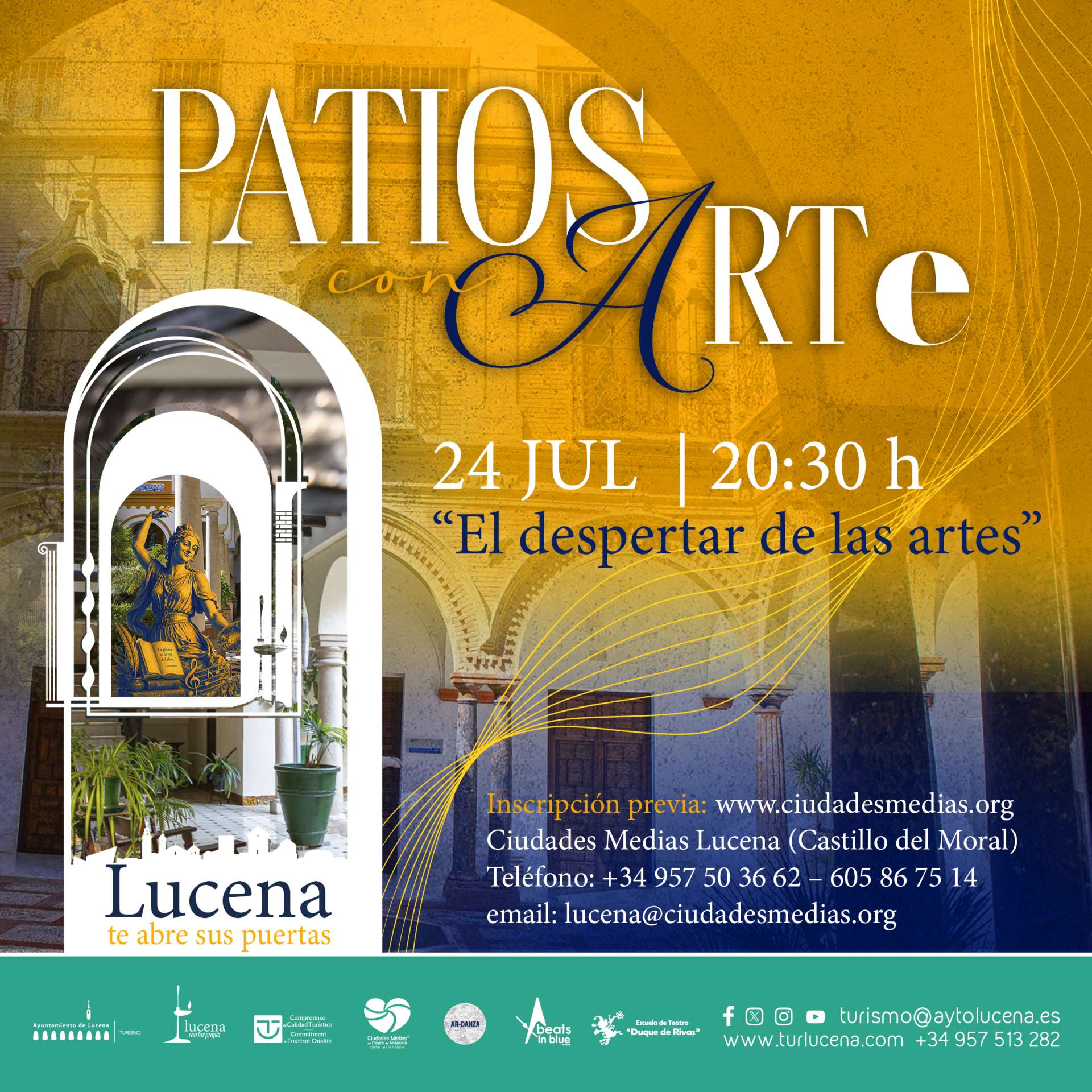 PATIOS CON ARTE - EL DESPERTAR DE LAS ARTES- 24 julio - Lucena