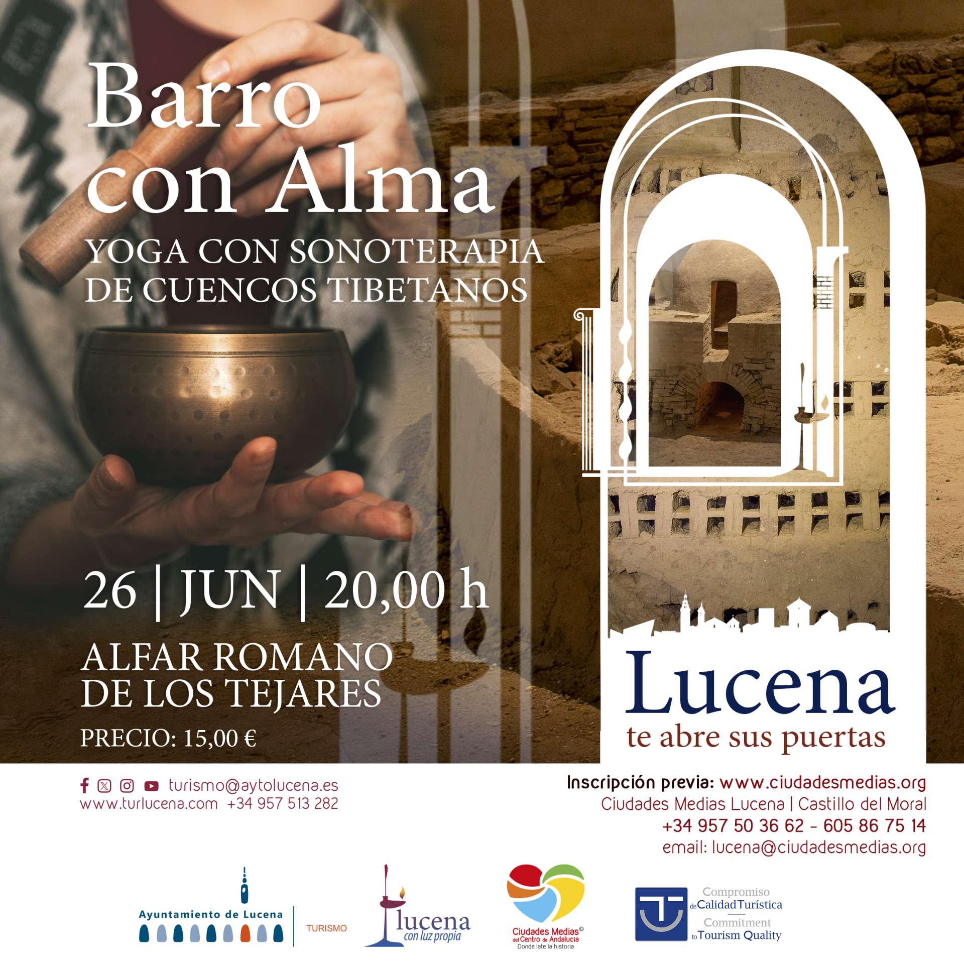 Barro con Alma: yoga con sonoterapia en el Alfar Romano de los Tejares - Lucena