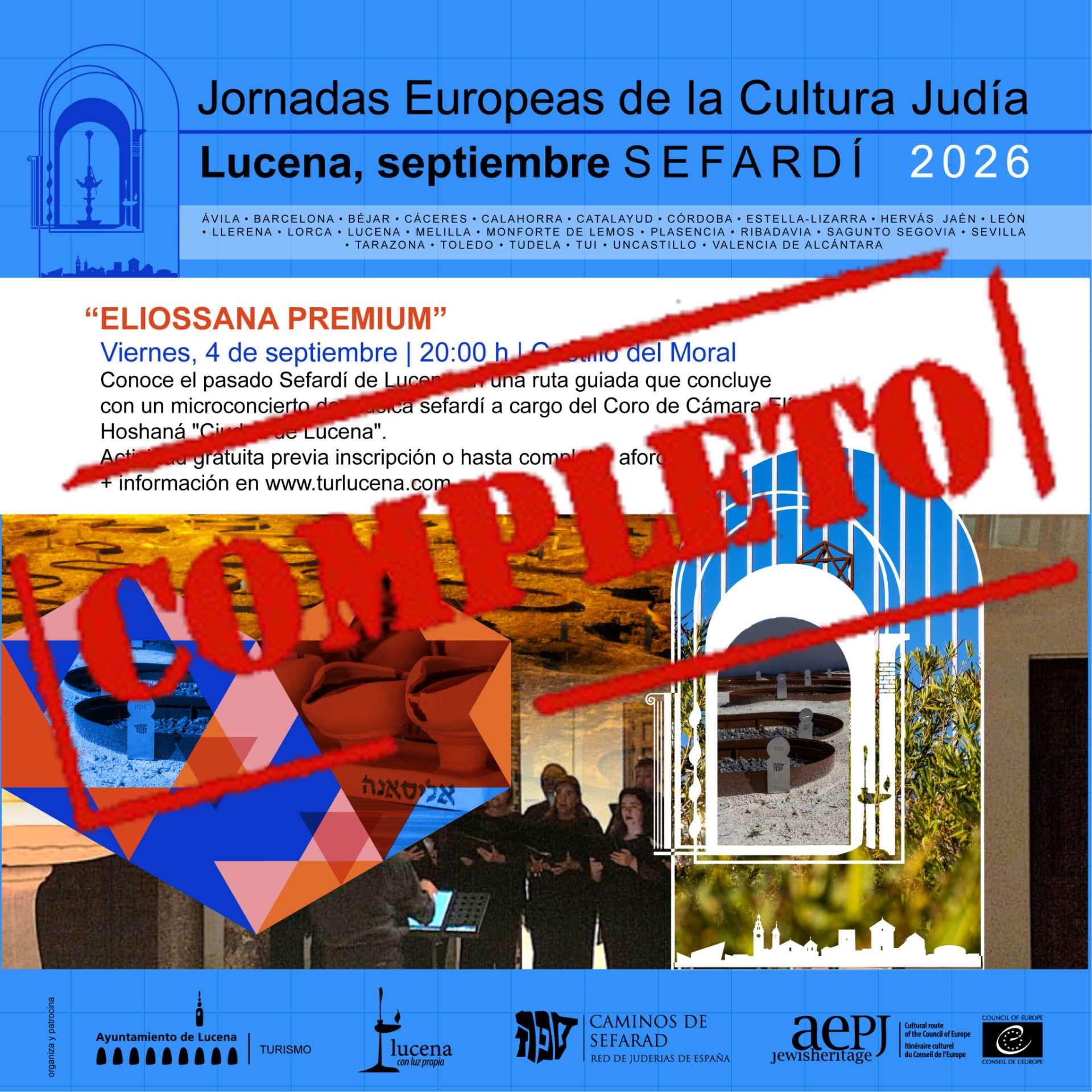 COMPLETO - ELIOSSANA PREMIUM - Septiembre Sefardí de Lucena. - Lucena