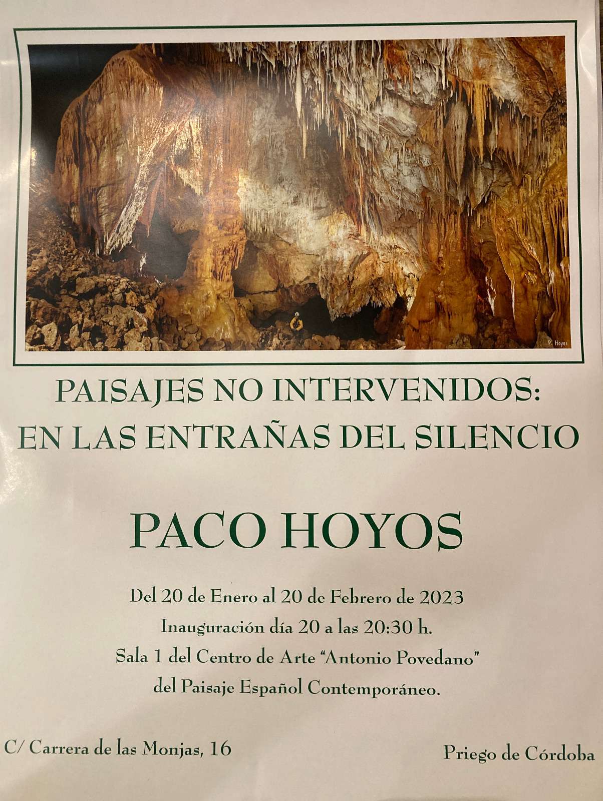 Exposición "Paisajes no intervenidos: En las entrañas del silencio".