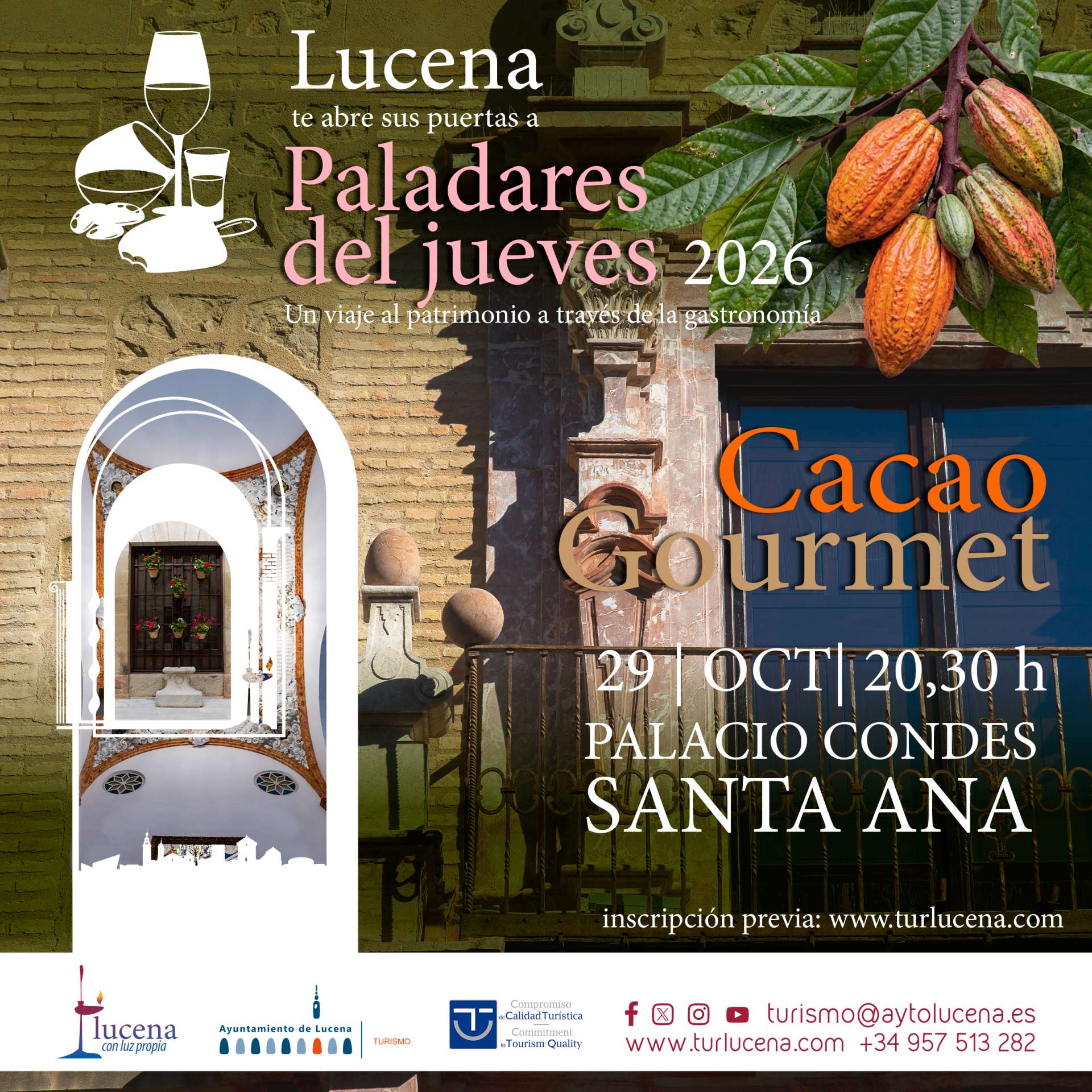 PALADARES DEL JUEVES - CASA DE LOS MORA - CACAO GOURMET - Lucena