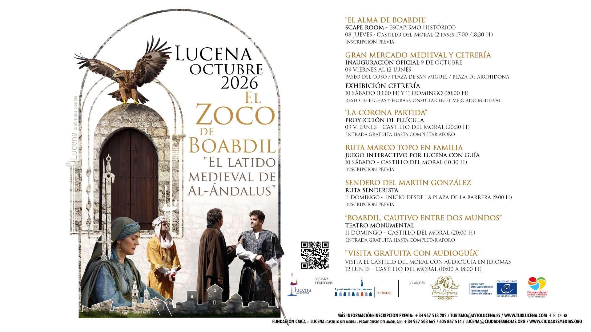 EL ZOCO DE BOABDIL EL LATIDO MEDIEVAL DE AL-ÁNDALUS”- GRAN MERCADO MEDIEVAL Y CETRERÍA - Lucena