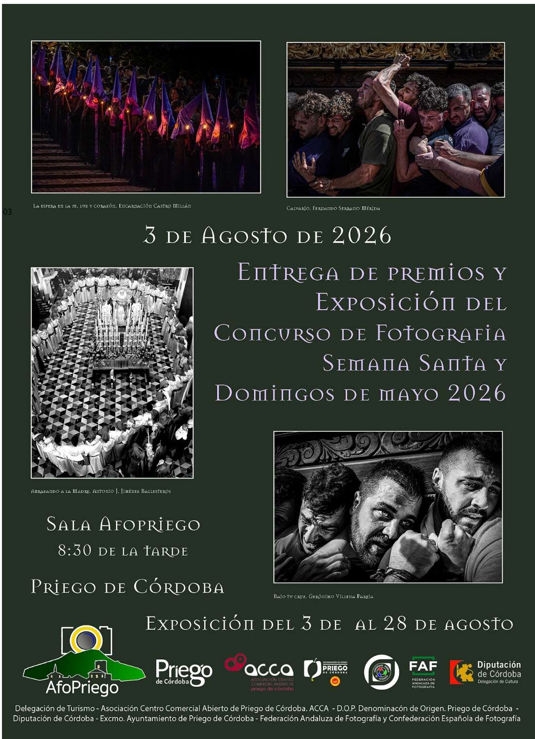 Exposición del Concurso de fotografía Semana Santa y Domingos de Mayo 2026 - Priego de Córdoba