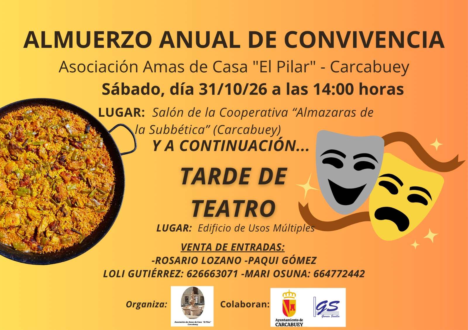 Almuerzo Anual de Convivencia de la Asociación de Amas de Casa «El Pilar» - Carcabuey