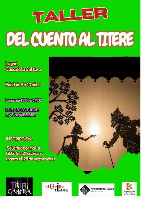 Taller del cuento al titere - Cabra