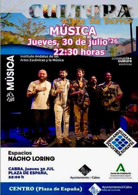 Cultura a pie de barrio: música Espacios Nacho Loring - Cabra