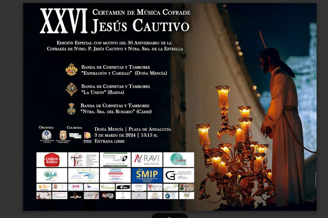 XXVI Certamen de Música Cofrade Jesús Cautivo
