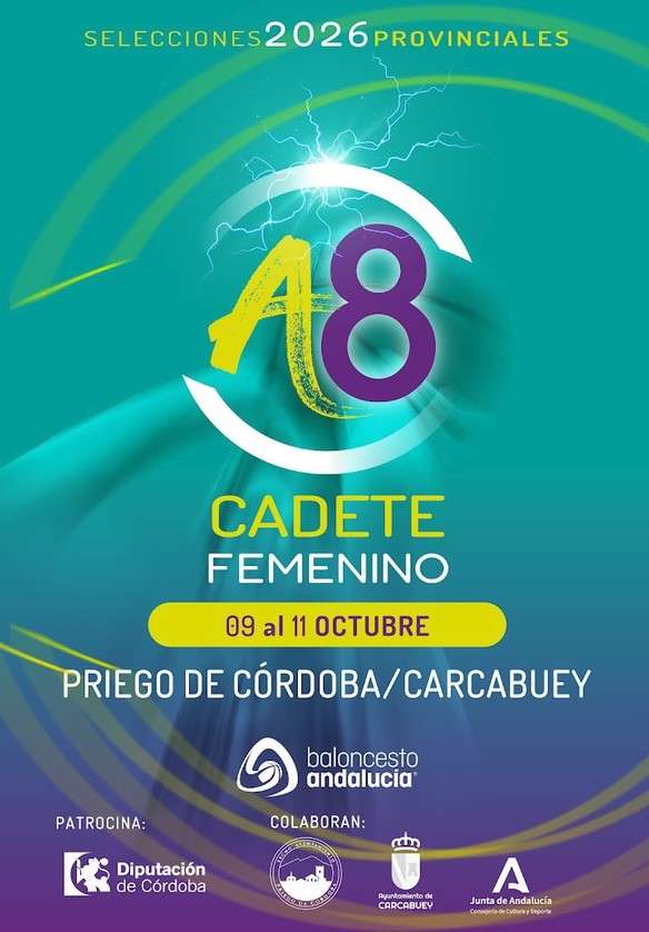 Selecciones 2026 Baloncesto. Cadete femenino - Priego de Córdoba