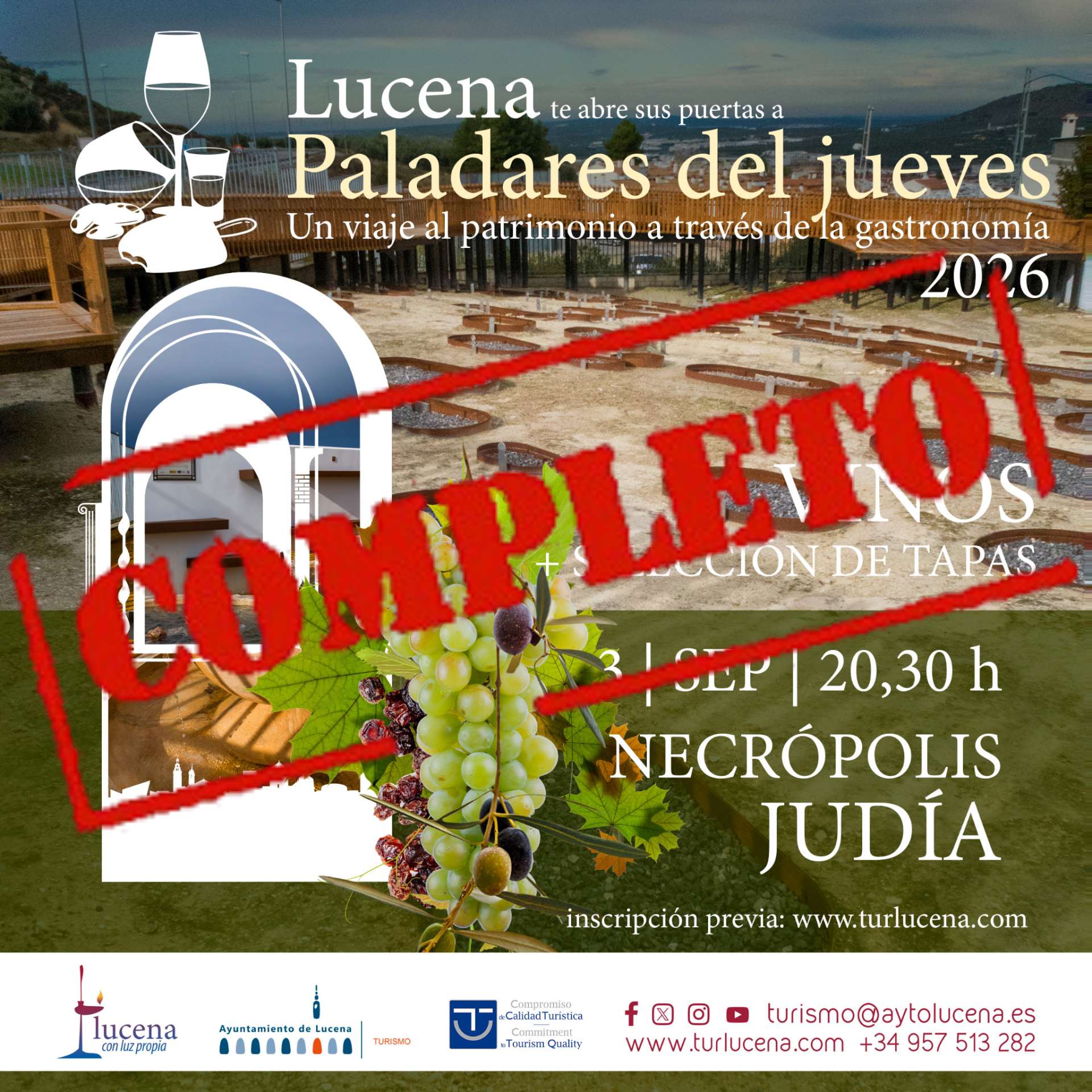 PALADARES DEL JUEVES - NECRÓPOLIS + VINOS y GASTRONOMÍA TRADICIONAL - Lucena