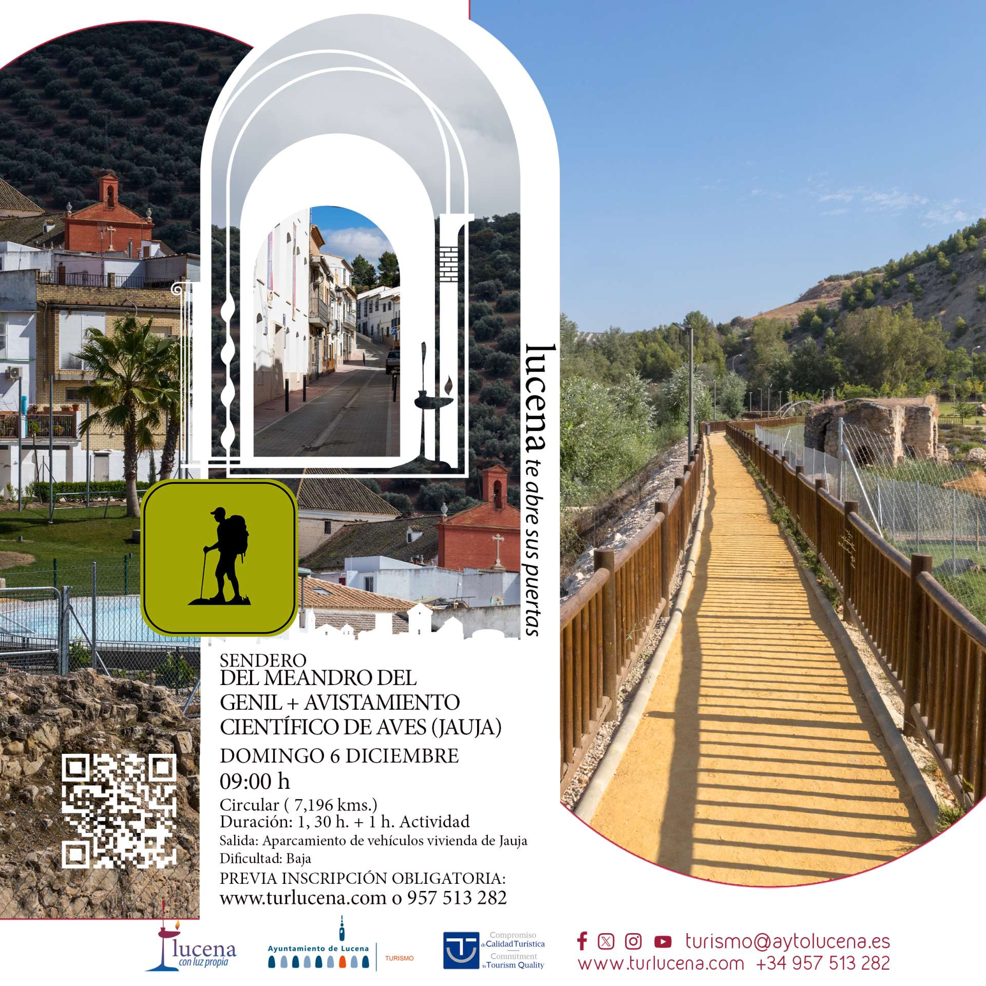 Senderos de Puertas Abiertas: SENDERO DEL MEANDRO DEL GENIL + AVISTAMIENTO CIENTÍFICO DE AVES (JAUJA) - Lucena