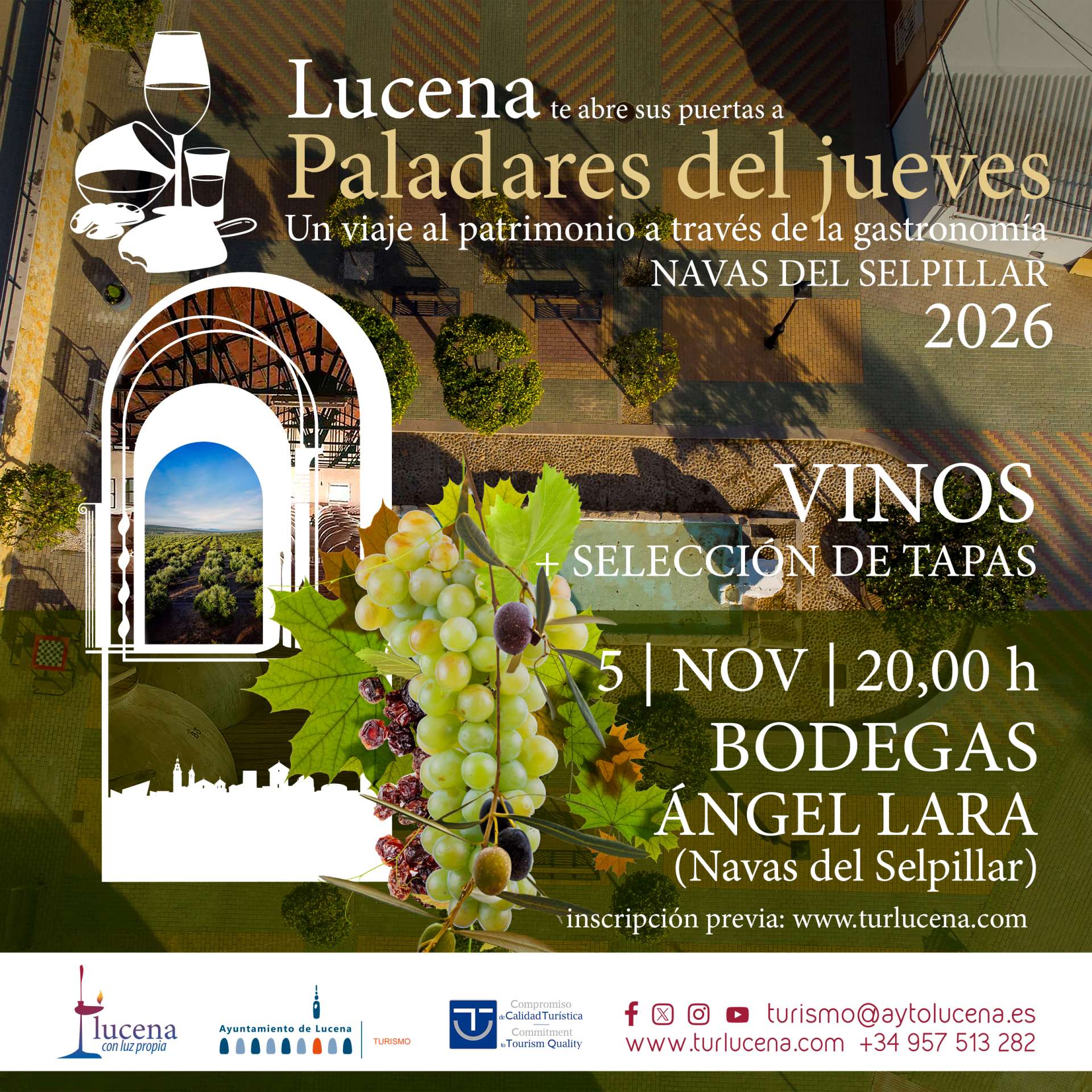 PALADARES DEL JUEVES - BODEGAS DE A. LARA (LAS NAVAS DEL SELPILLAR) - VINOS + SELECCIÓN DE TAPAS - Lucena