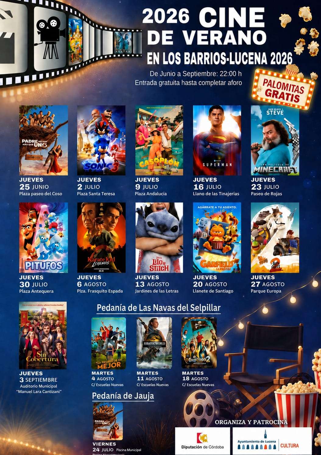 Cine de Verano de Lucena: Plaza de Santa Teresa – Sonic 3 - Lucena