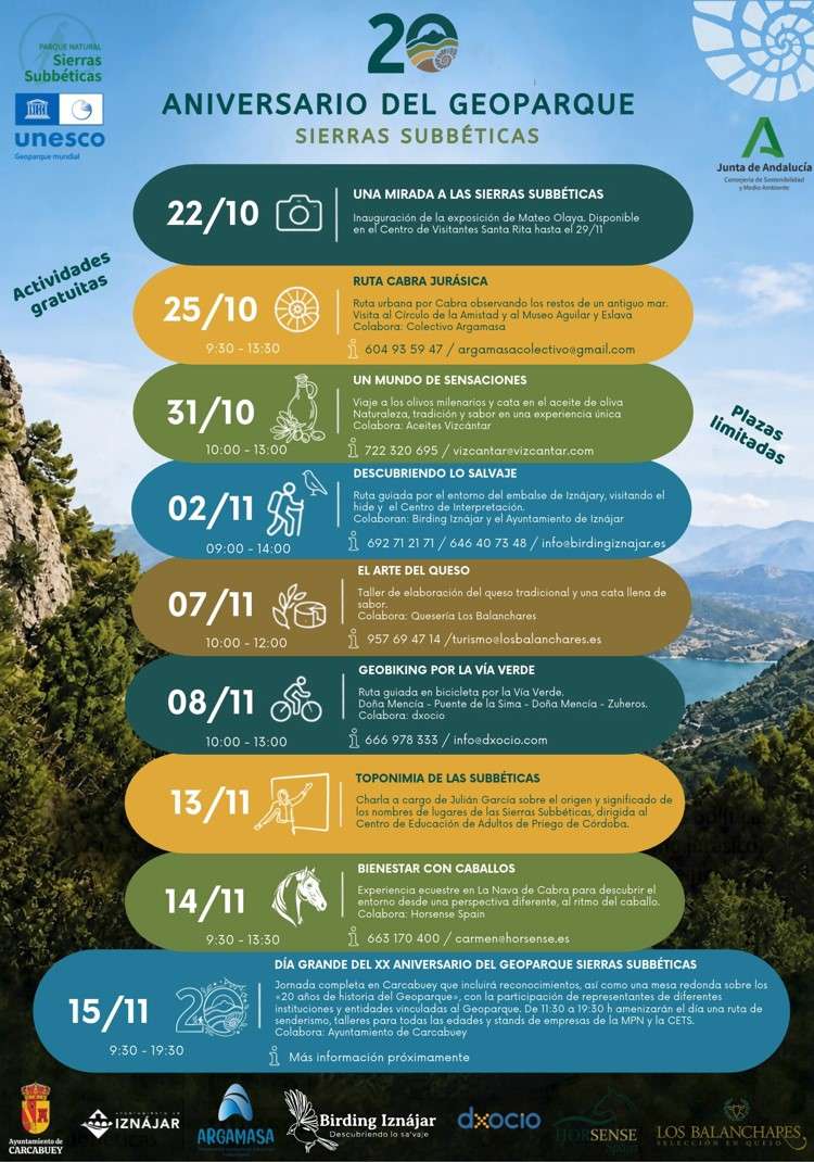 XX Aniversario del Geoparque Sierras Subbéticas - Priego de Córdoba