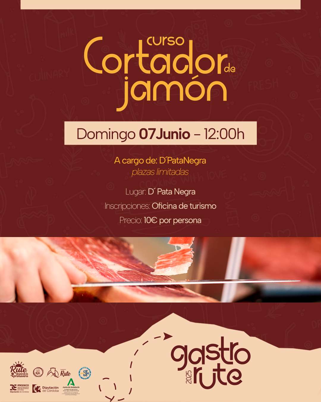 CURSO CORTADOR DE JAMÓN GASTRO RUTE 2026 - Rute