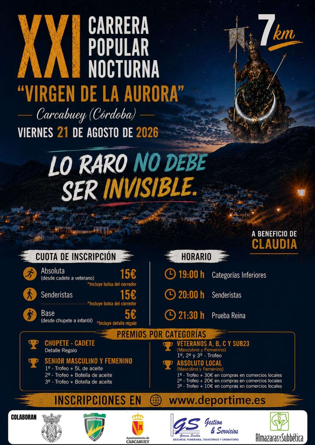 XXI Carrera Popular Nocturna “Virgen de la Aurora” - Carcabuey