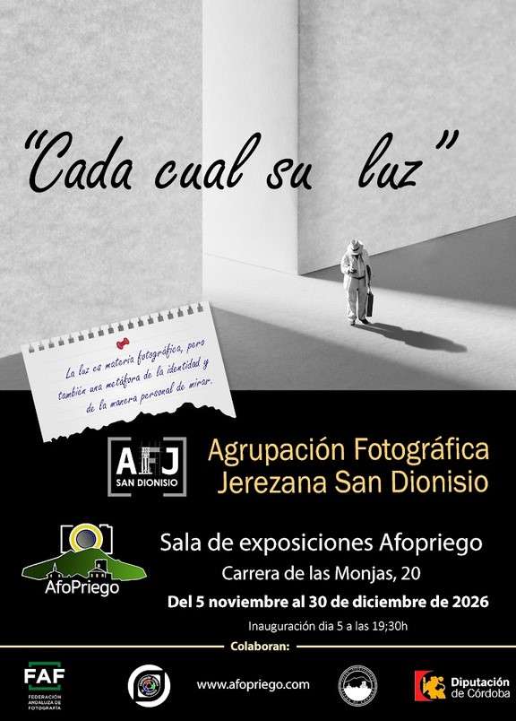 Exposición Fotográfica "Cada cual su luz" - Priego de Córdoba