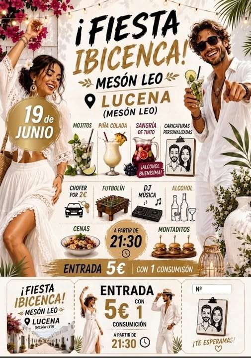 Fiesta Ibicenca Mesón Leo - Lucena