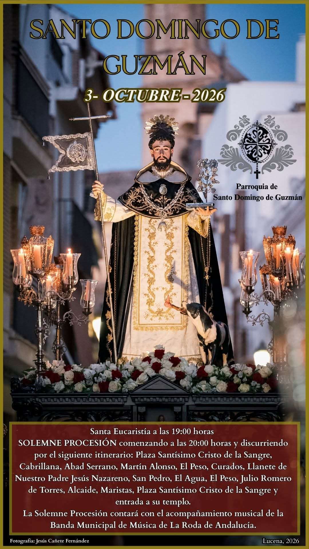 Salida procesional de Santo Domingo de Guzmán - Lucena