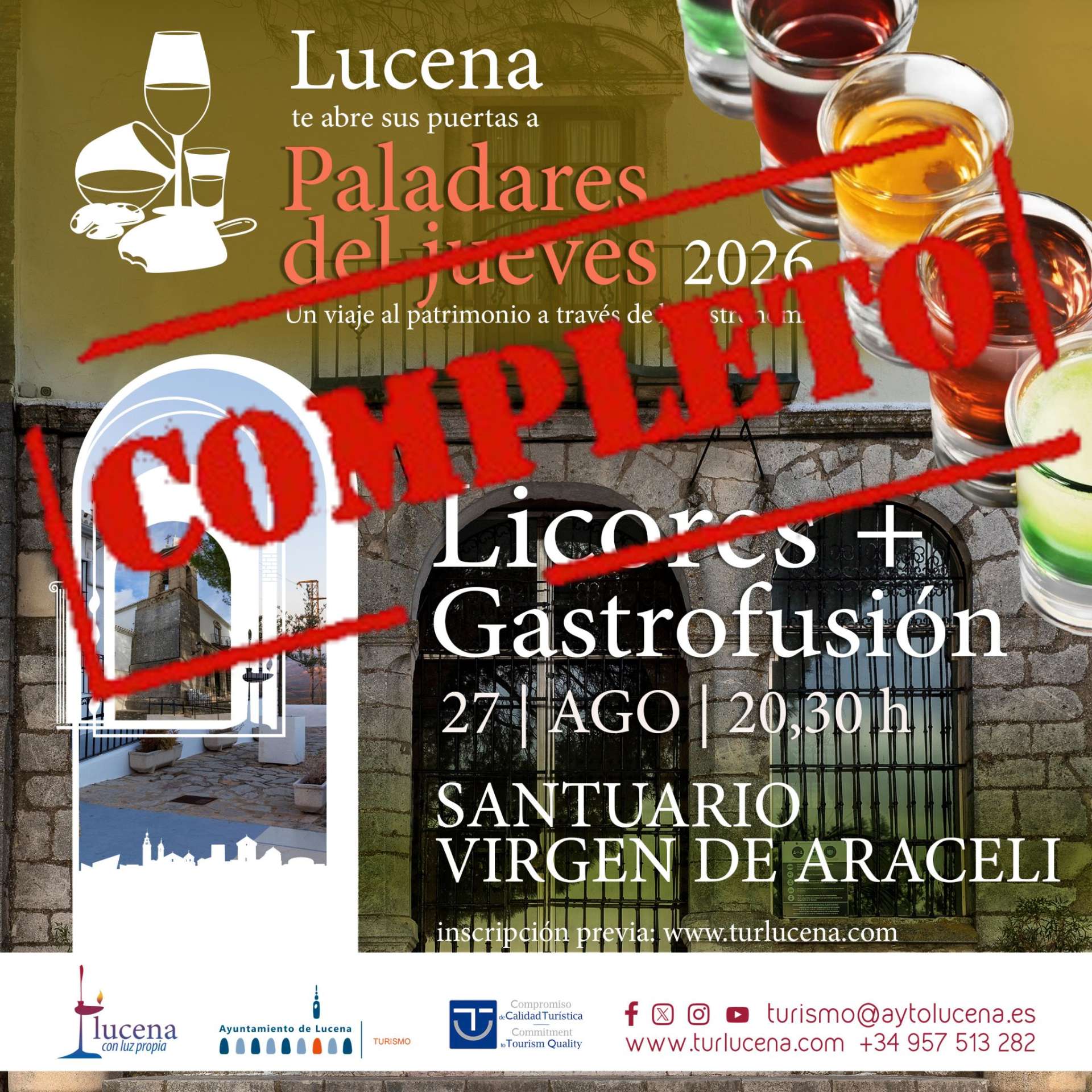 PALADARES DEL JUEVES - SANTUARIO - LICORES - Lucena