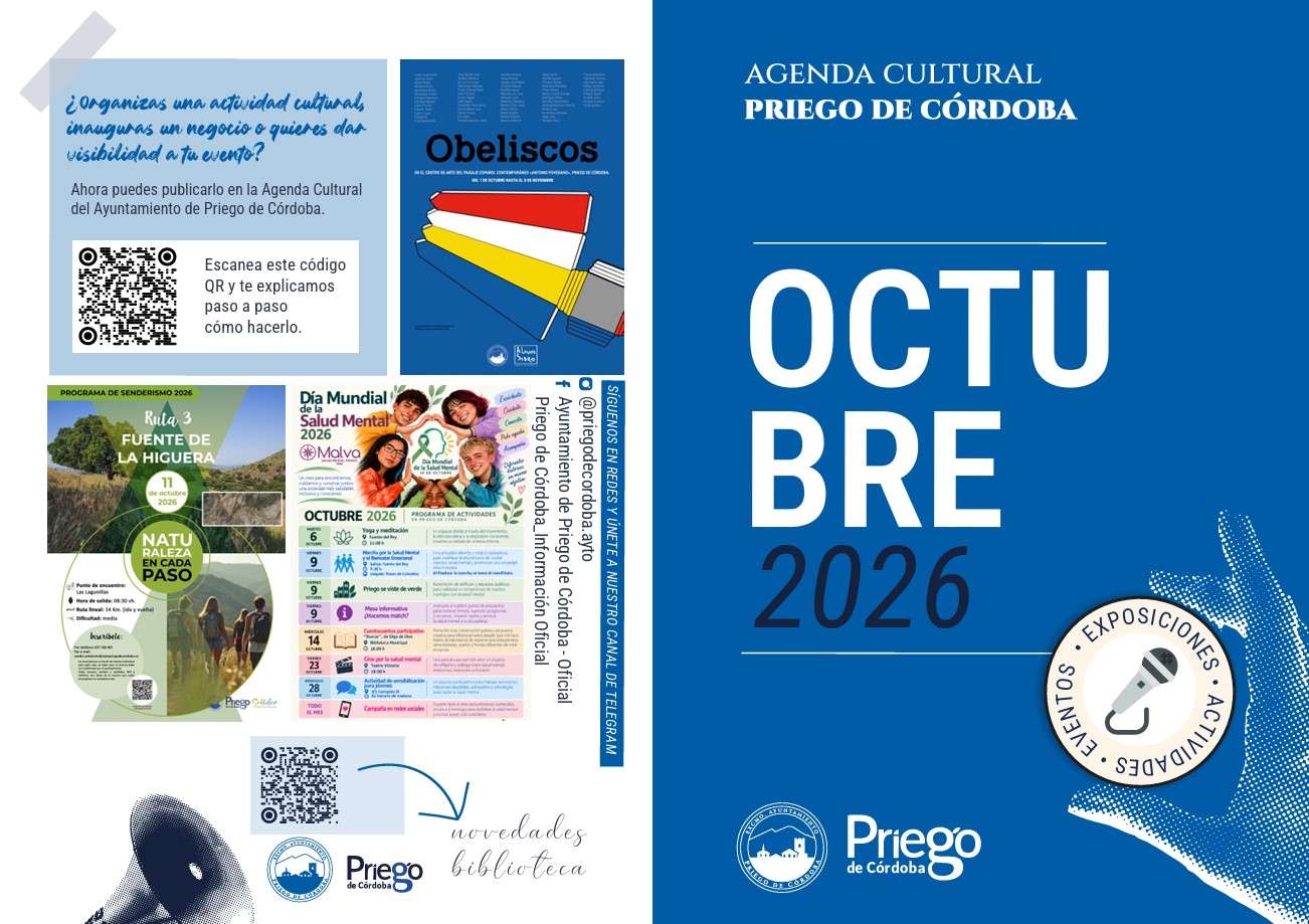 Agenda Cultural Octubre - Priego de Córdoba
