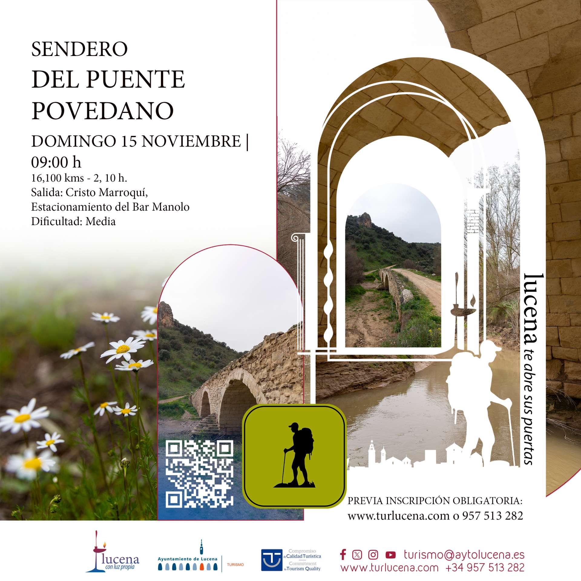Senderos de Puertas Abiertas: SENDERO DEL PUENTE POVEDANO - Lucena
