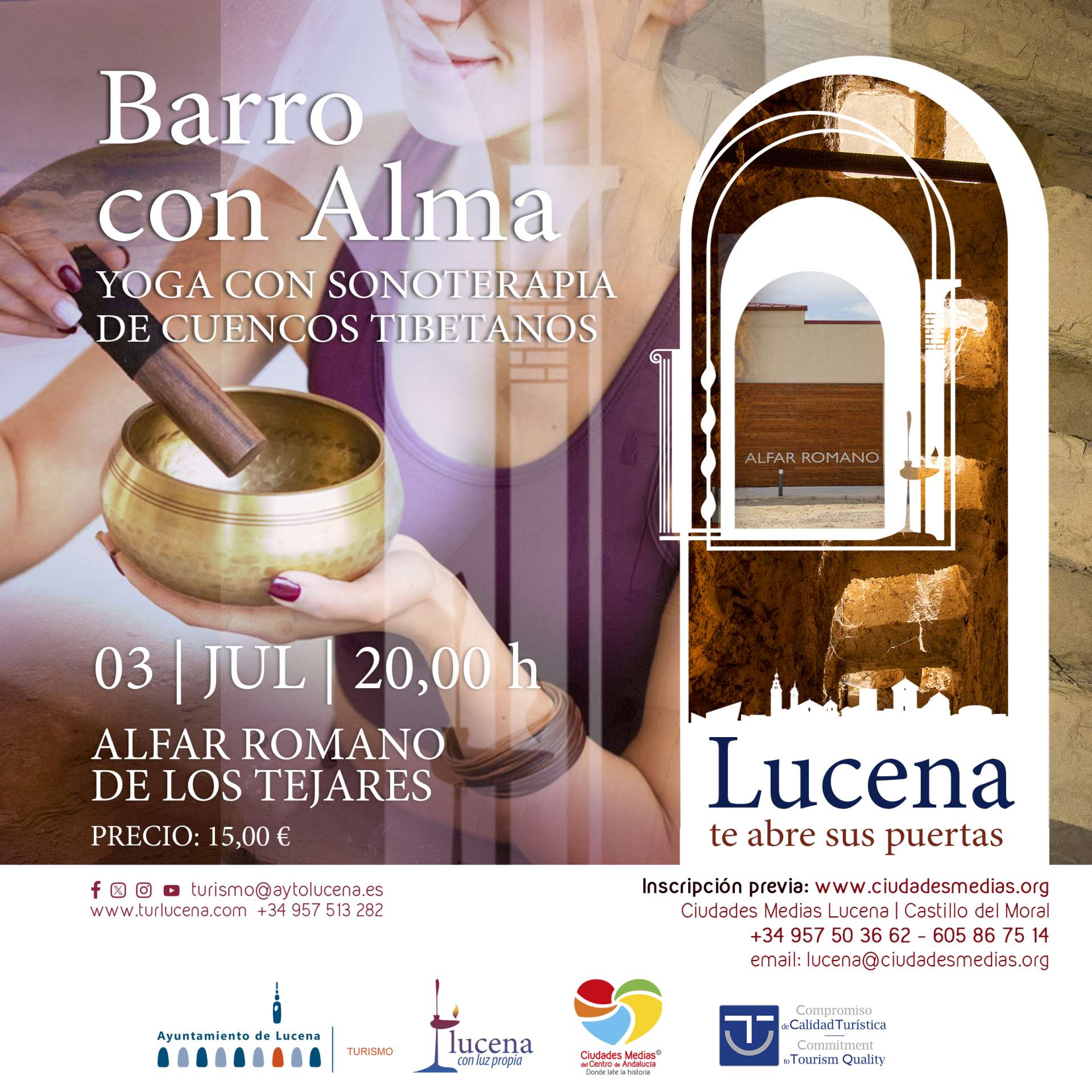 Barro con Alma: yoga con sonoterapia en el Alfar Romano de los Tejares - Lucena