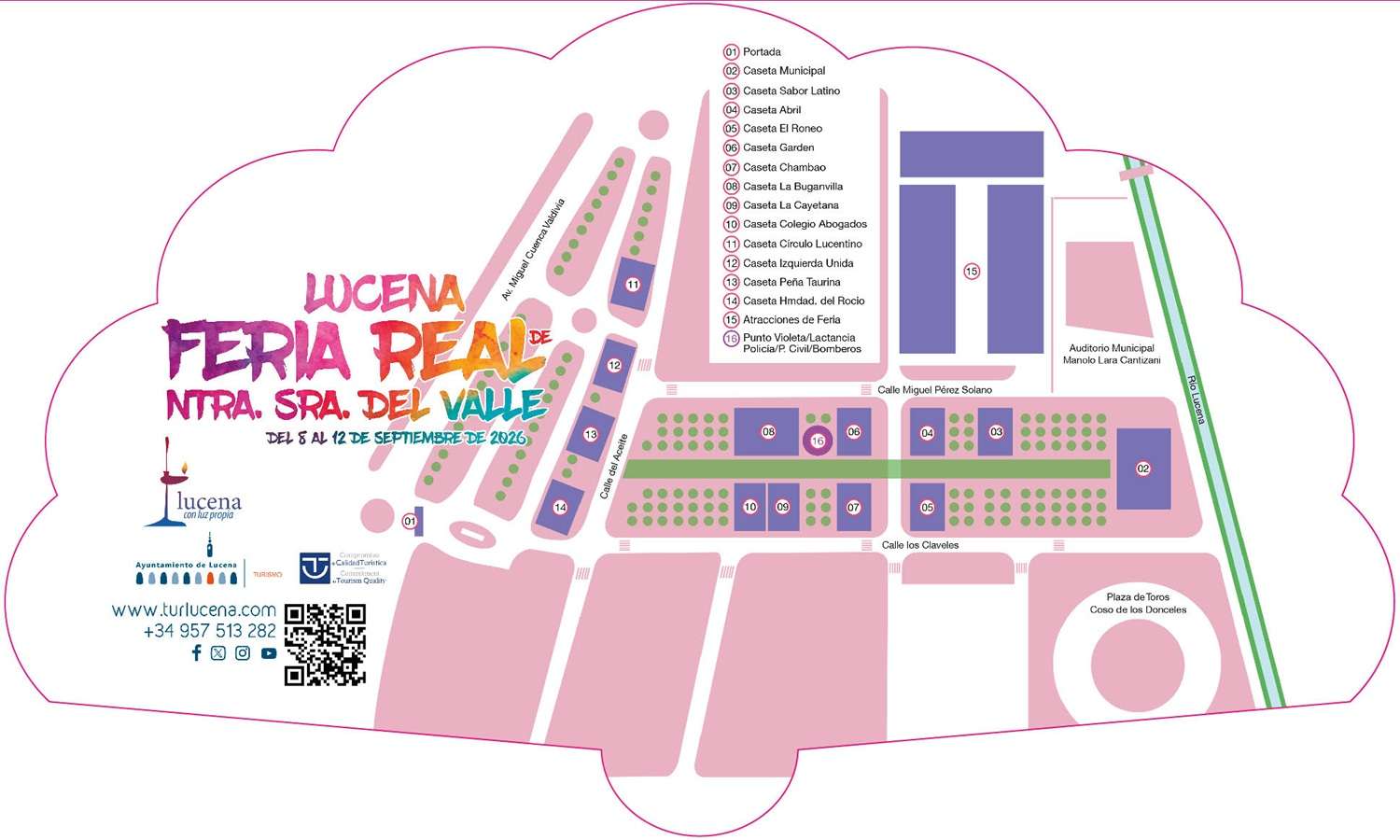 FERIA REAL NTRA. SRA. DEL VALLE 2026 - PROGRAMACIÓN COMPLETA EN EL ENLAE DE DESCARGA - Lucena
