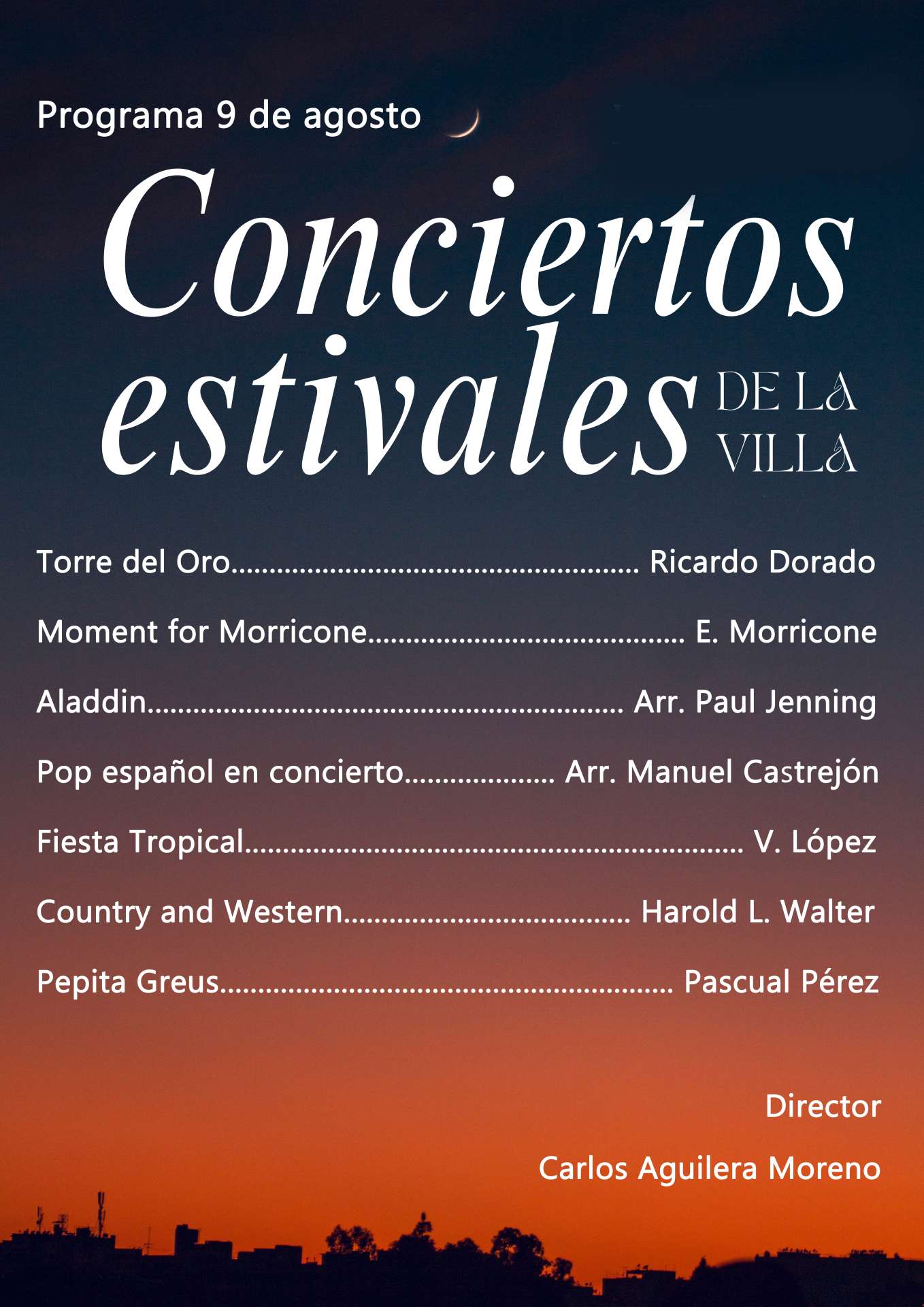 CONCIERTOS ESTIVALES DE LA VILLA 2026 - Rute