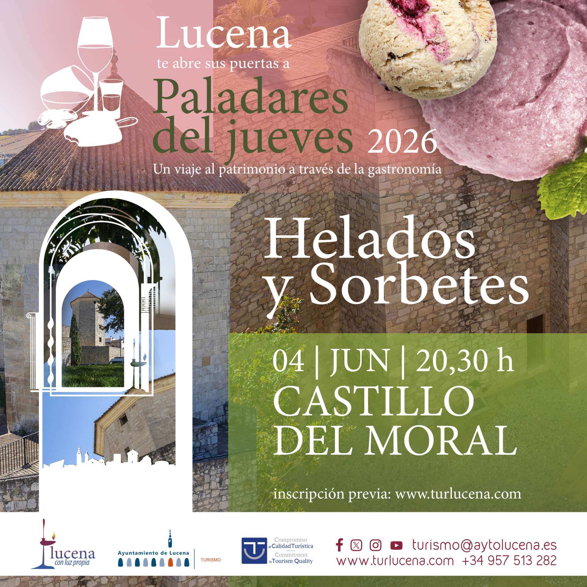PALADARES DEL JUEVES - CASTILLO DEL MORAL - HELADOS Y GRANIZADOS - Lucena
