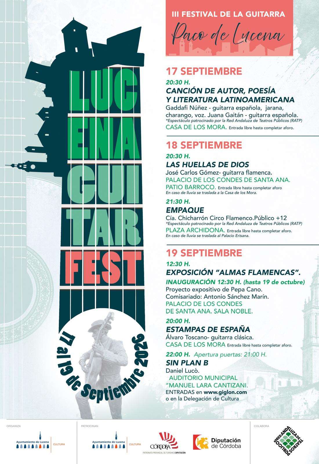 Copia de Guitar Fest 2026 "Paco de Lucena"-20:30 h. — Canción de autor, poesía y literatura latinoamericana - Lucena