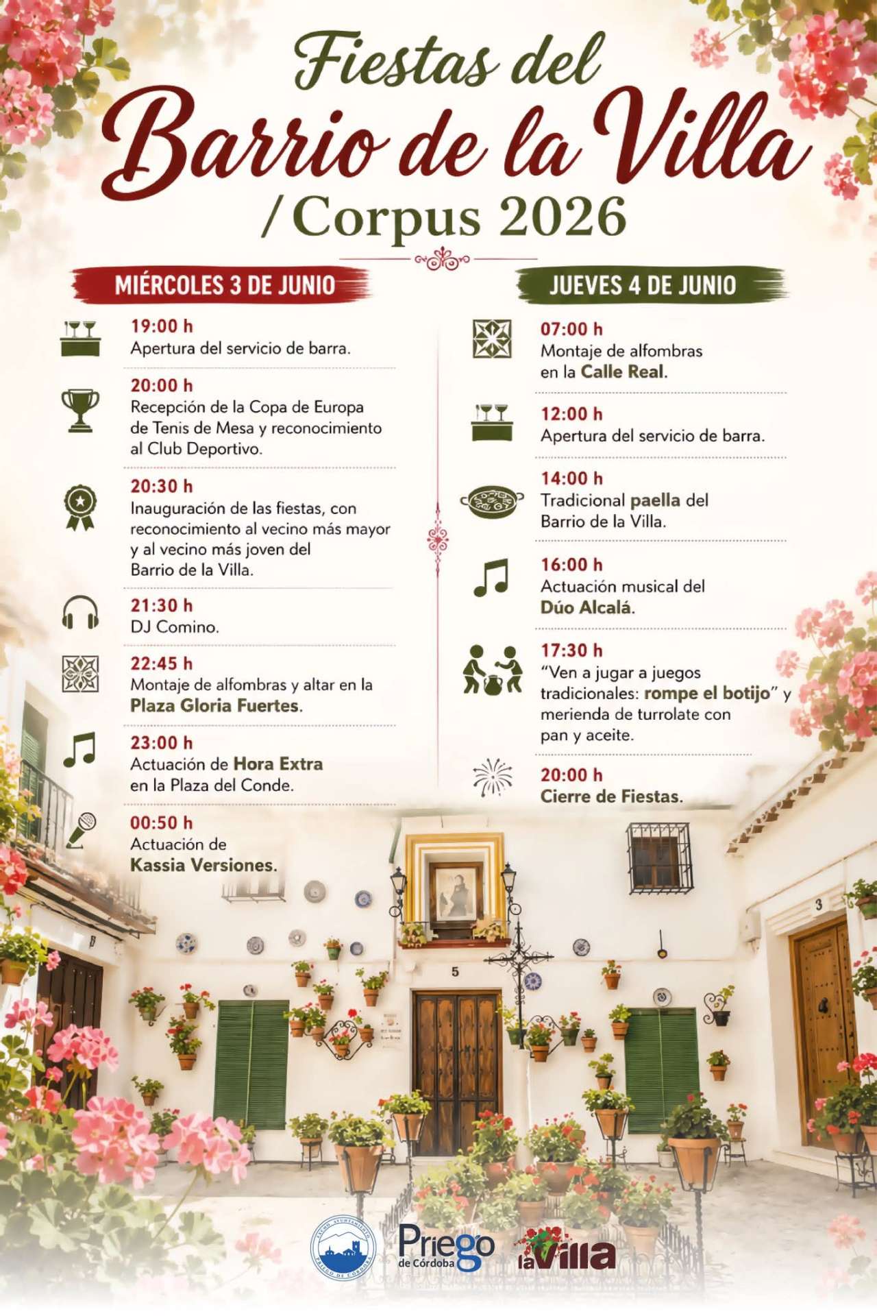 Fiestas del Barrio de la Villa/ Corpus 2026 - Priego de Córdoba