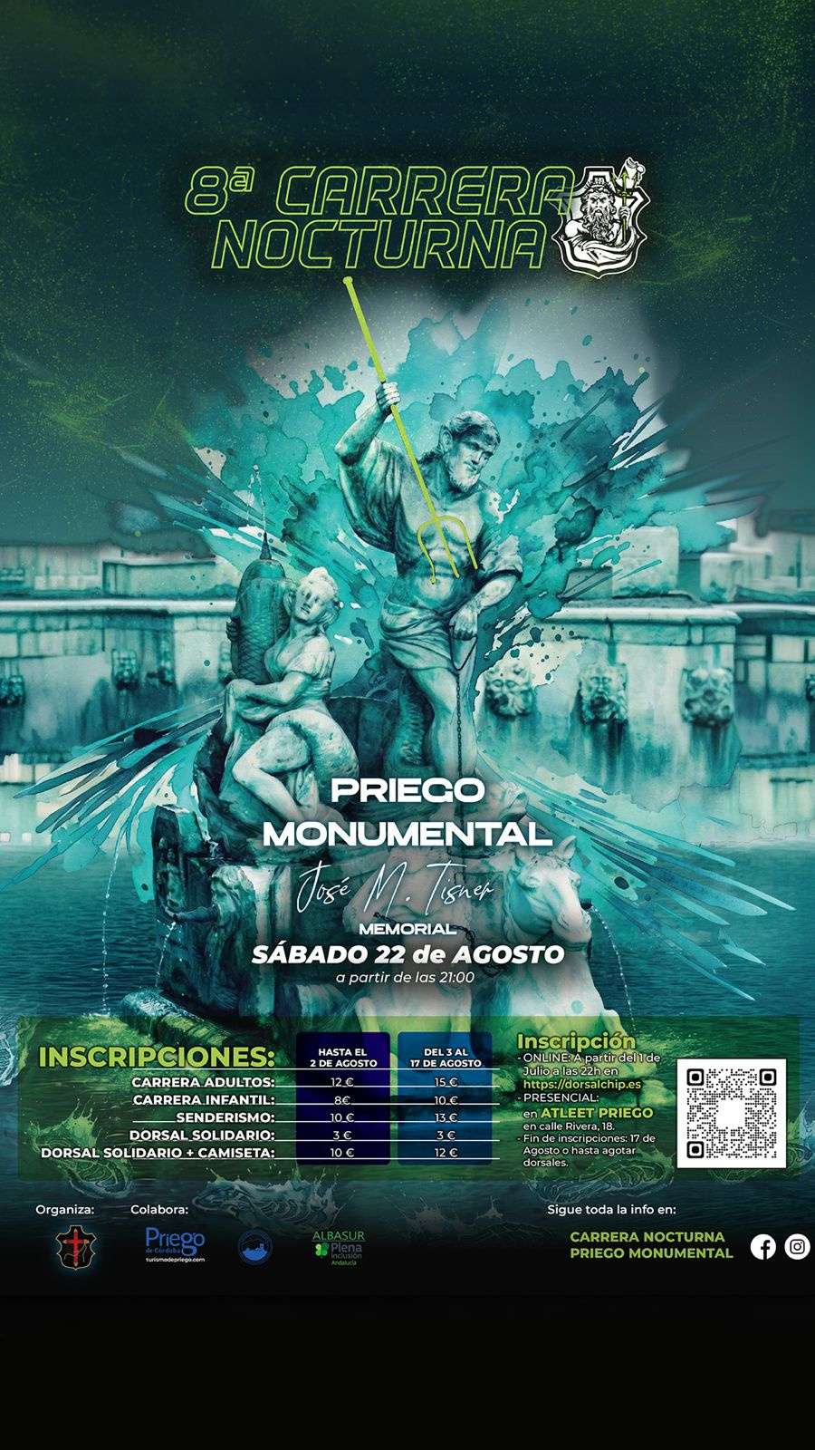 Carrera Nocturna Priego Monumental Memorial José María Tisner 2026 - Priego de Córdoba