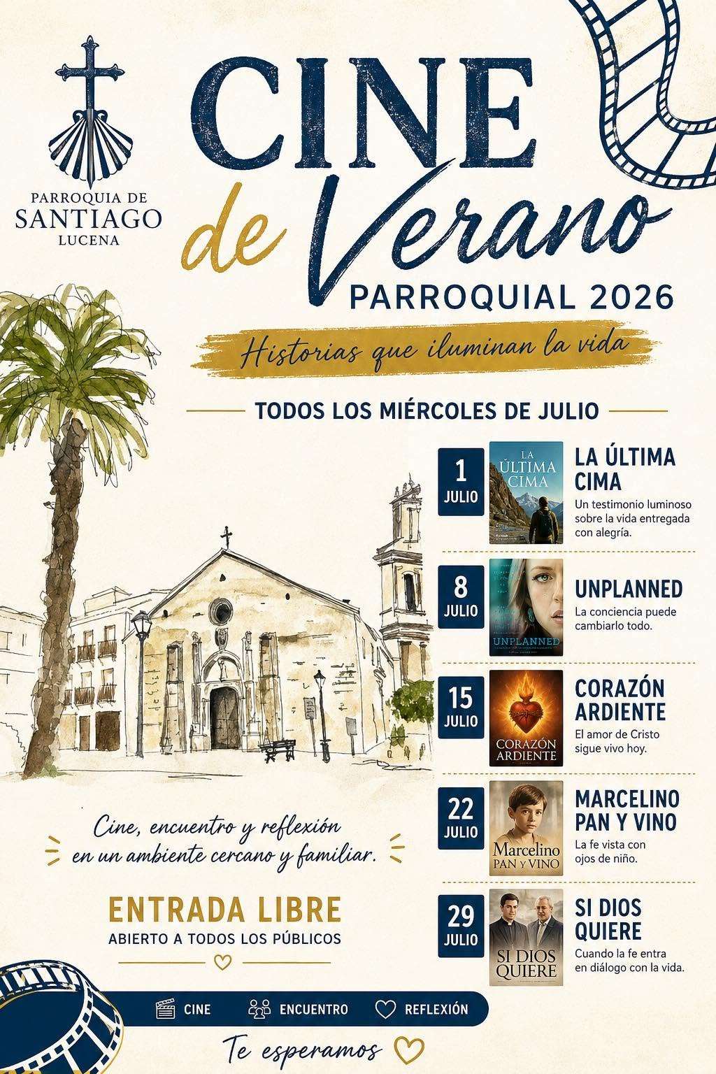 Cine de Verano Parroquial 2026- Marcelino Pan y Vino - Lucena