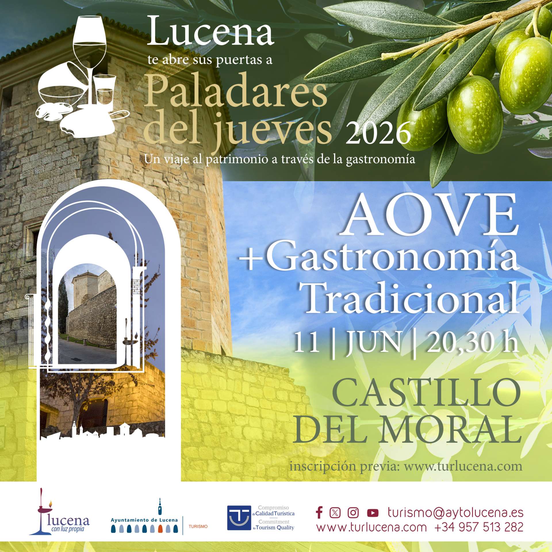 PALADARES DEL JUEVES - CASTILLO DEL MORAL - AOVE Y GASTRONOMÍA TRADICIONAL - Lucena