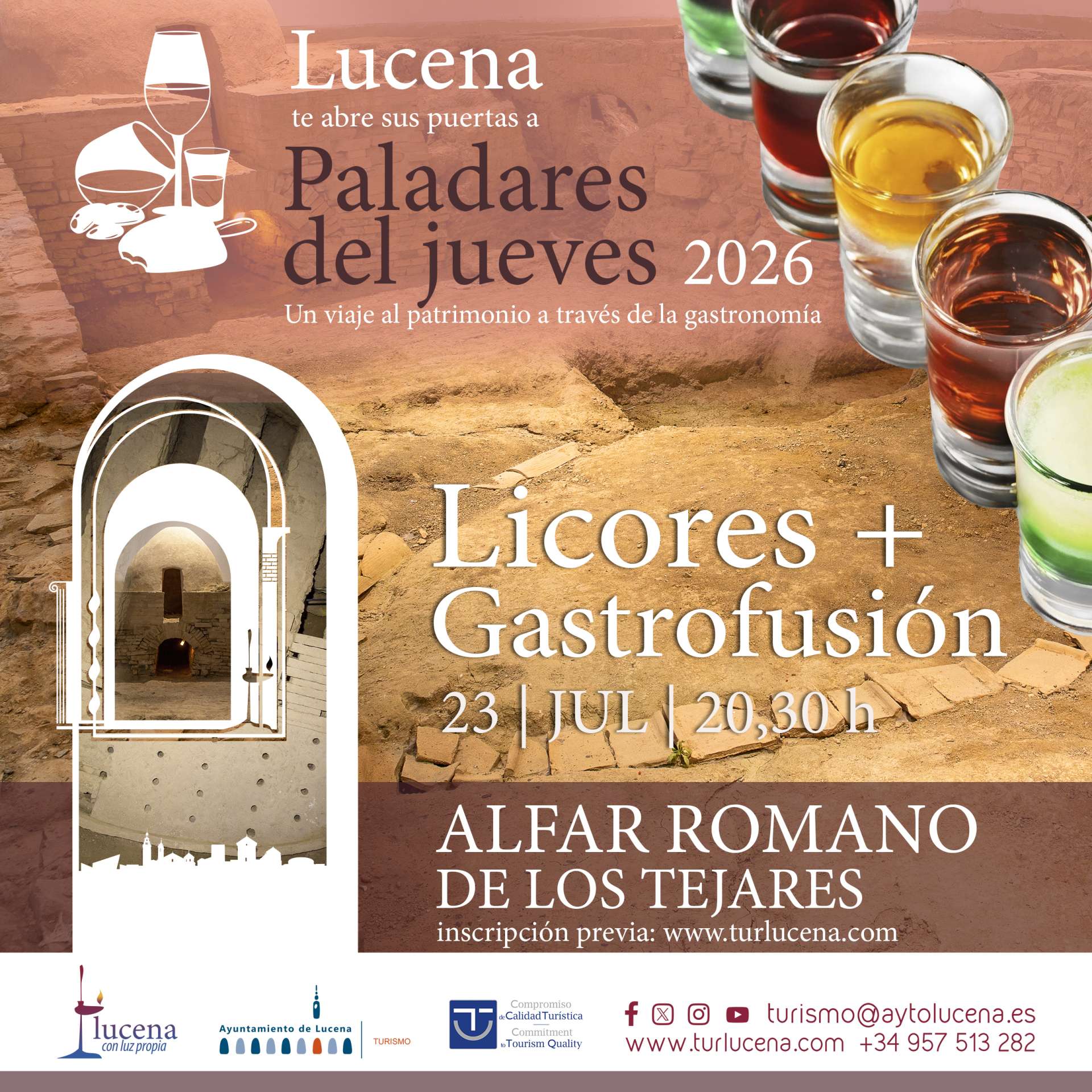 PALADARES DEL JUEVES - ALFAR ROMANO - LICORES Y GASTROFUSION - Lucena