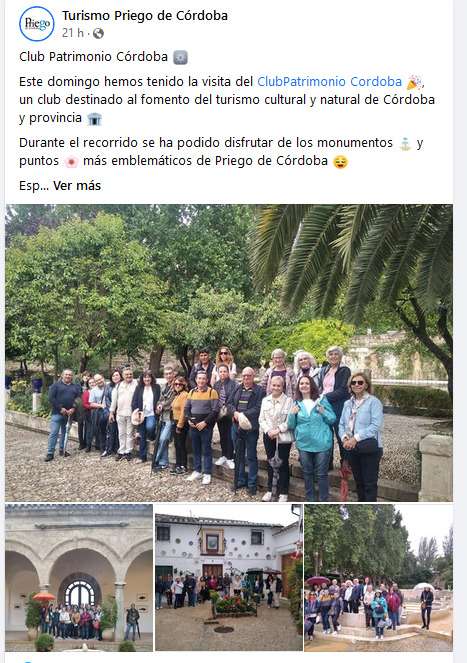 El Club Patrimonio visitó Priego de Córdoba el pasado 27 de mayo
