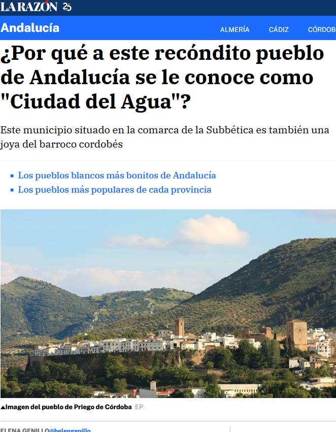 ¿Por qué a este recóndito pueblo de Andalucía se le conoce como "Ciudad del Agua"?