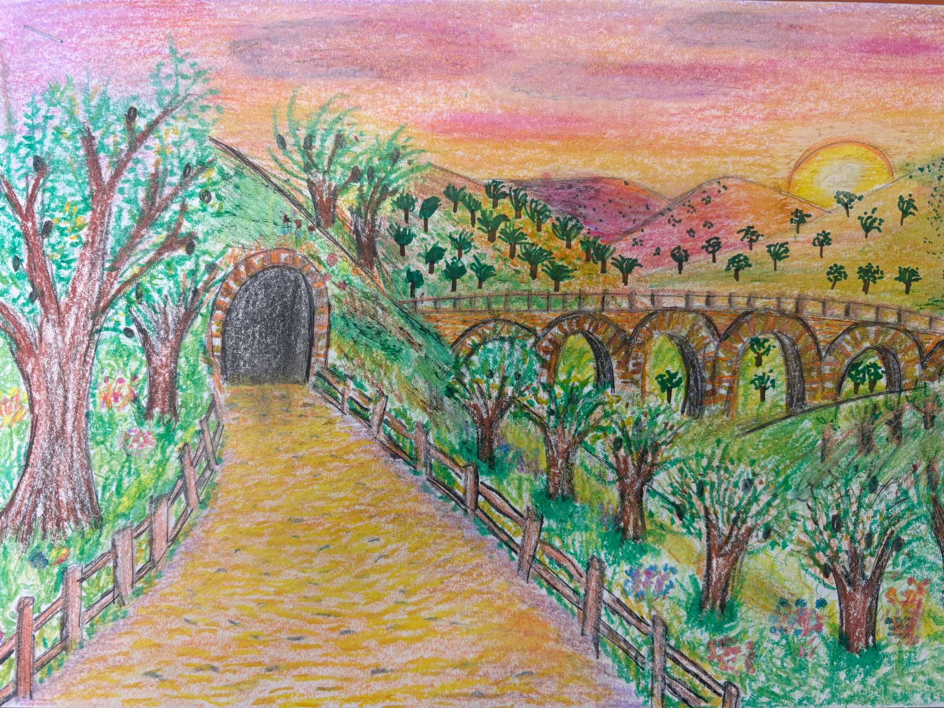 La creatividad escolar protagoniza el Concurso de Dibujo “Camino Natural Vía Verde del Aceite” - Subbética