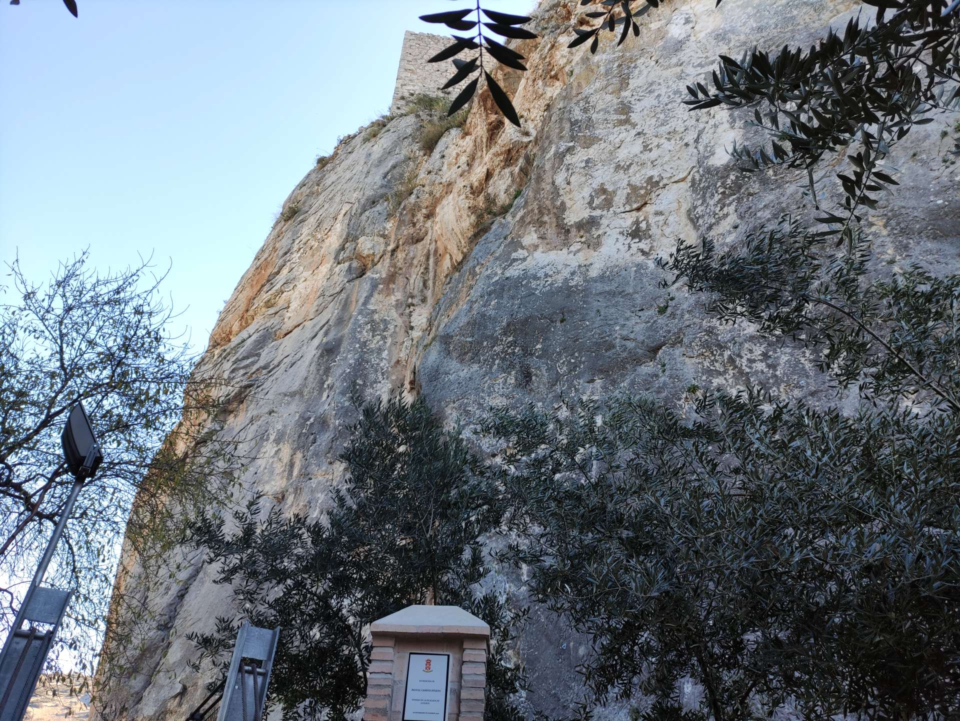 Klettergebiet Castillo de Zuheros.