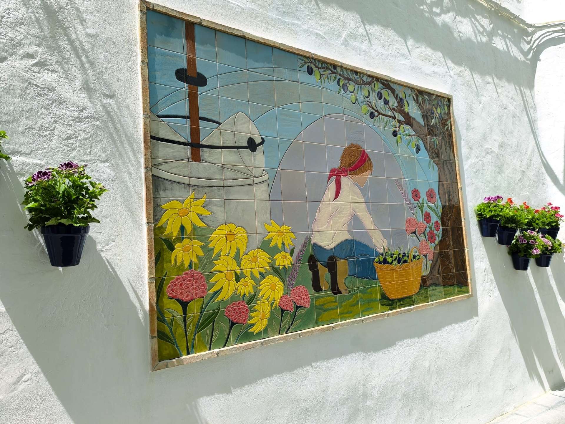 Oil Mill (Ceramic Mural) - Doña Mencía