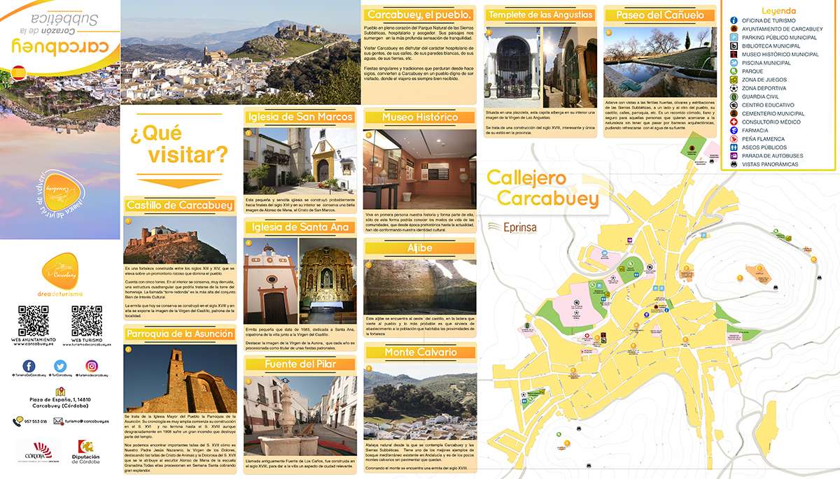 Tourismusbroschüre von Carcabuey (Spanisch)