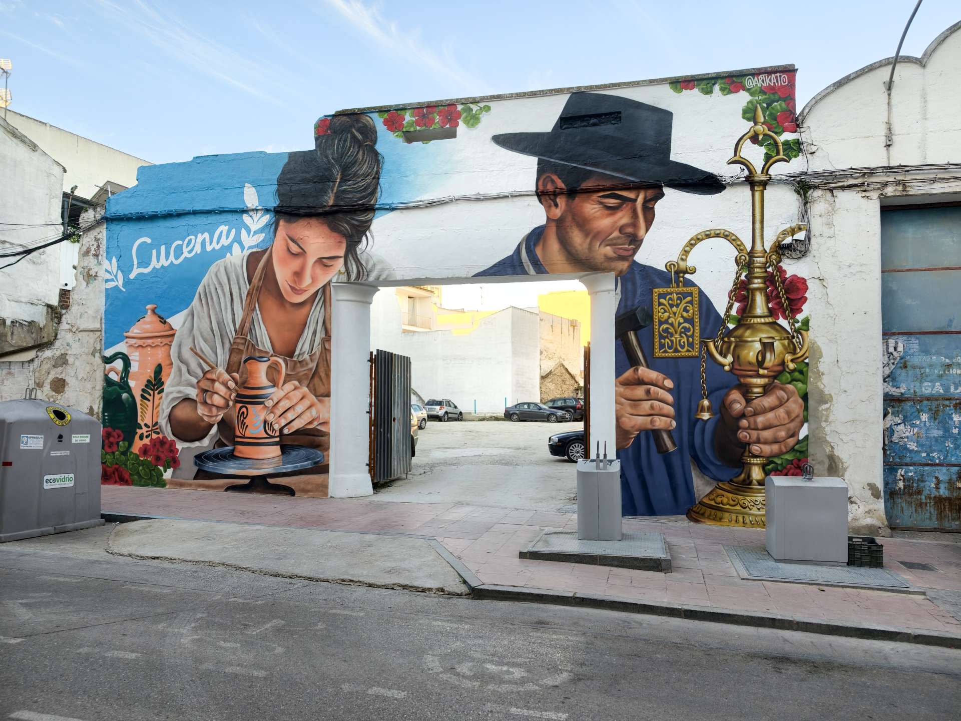 Lucena, alfarera y oferbre (mural de pintura)