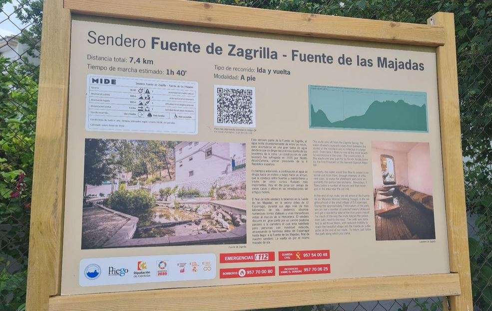 Sentier Zagrilla-Esparragal-Fuente de las Majadas. 